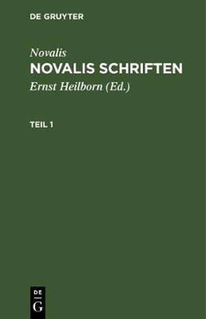 Cover for Novalis · Novalis Schriften Th. 1 (Bog) (1901)