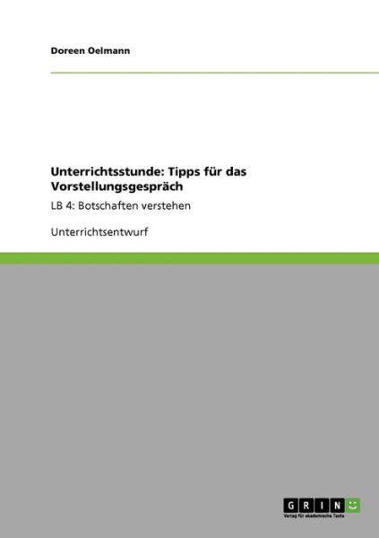 Cover for Oelmann · Unterrichtsstunde: Tipps für da (Bog) [German edition] (2013)