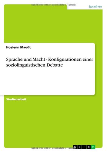 Cover for Maoût · Sprache und Macht - Konfiguration (Book) [German edition] (2013)