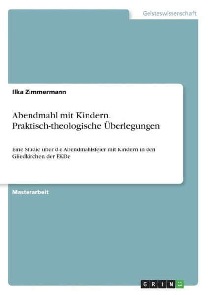 Cover for Zimmermann · Abendmahl mit Kindern. Prakt (Book) (2017)