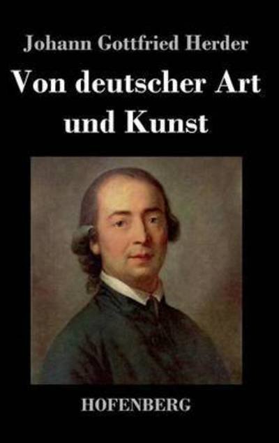 Cover for Johann Gottfried Herder · Von Deutscher Art Und Kunst (Hardcover bog) (2014)