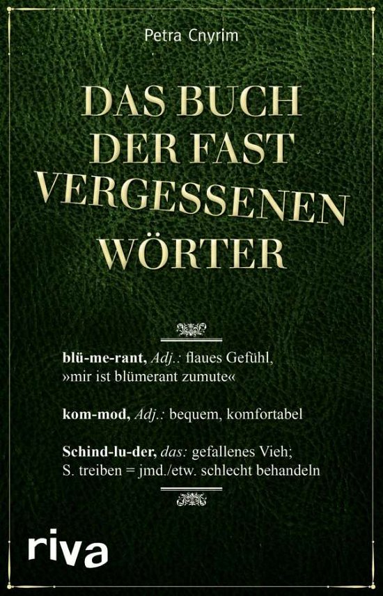 Das Buch der fast vergessenen Wö - Cnyrim - Bøker -  - 9783868839135 - 