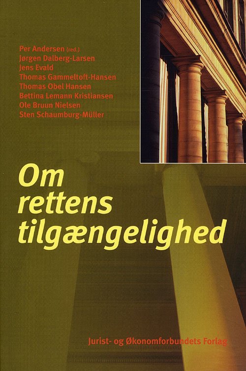 Cover for Mfl Andersen P · Om Rettens tilgængelighed (Sewn Spine Book) [1st edition] (2009)
