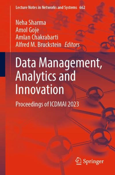 Cover for Neha Sharma · Data Management, Analytics and Innovation: Proceedings of ICDMAI 2023 - Lecture Notes in Networks and Systems (Pocketbok) [1st ed. 2023 edition] (2023)