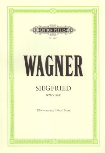 Cover for Richard Wagner · Siegfried (Oper in 3 Akten) WWV 86 C (Pamflet) (2022)