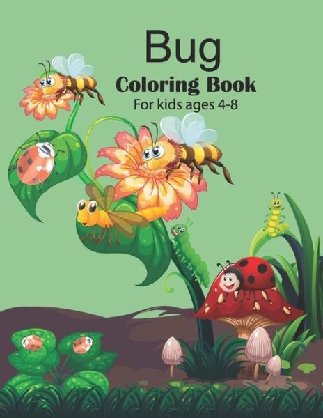 Cover for Kst2380 Tareq Publication · Bug coloring book for kids ages 4-8 (Pocketbok) (2021)