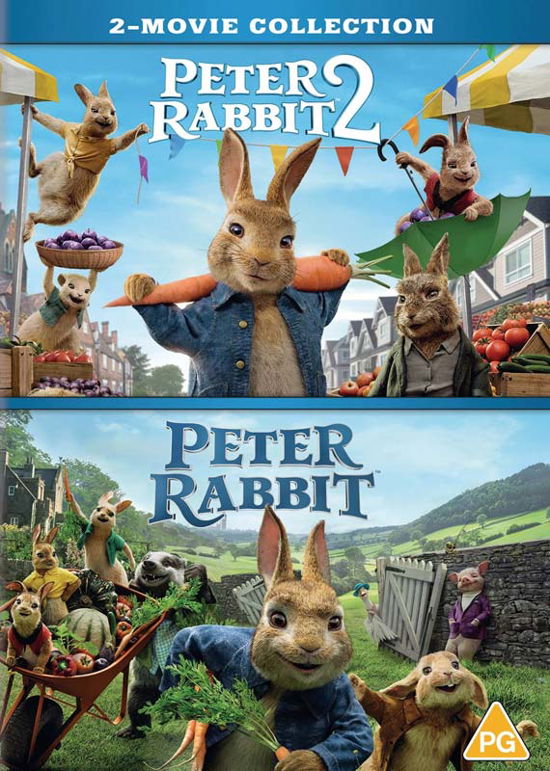 Cover for Peter Rabbit - 2 Movie Collect · Peter Rabbit 1&amp;2 (DVD) (2021)