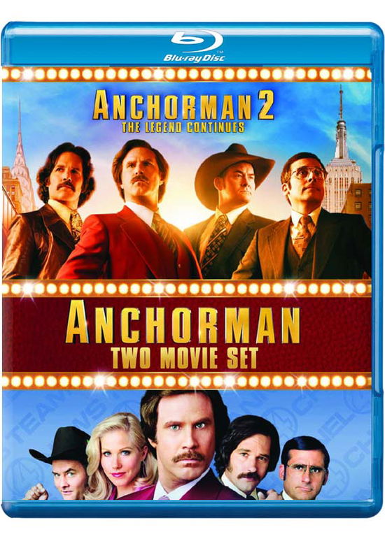 Cover for Anchorman / Anchorman 2 Blu-ra · Anchorman 1-2 (Blu-Ray) (2015)