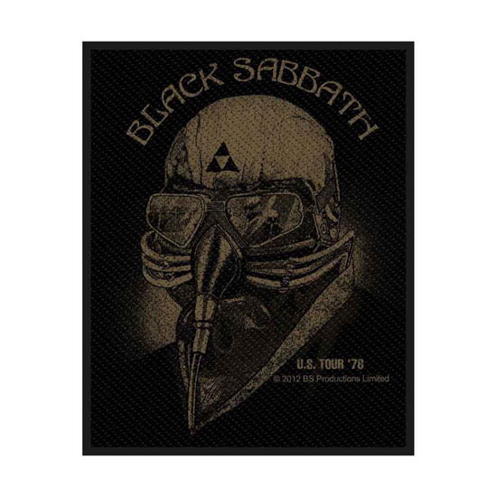 Black Sabbath Standard Woven Patch: US Tour 1978 (Retail Pack) - Black Sabbath - Merchandise - PHD - 5055339741136 - 19. august 2019