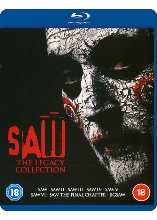 Cover for Saw Legacy Coll 18 2021 Ed BD · Saw - The Complete Movie Collection 1 - 8 (Blu-ray) (2021)