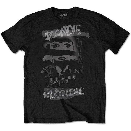 Cover for Blondie · Blondie Unisex T-Shirt: Mash Up (T-shirt) [size S] [Black - Unisex edition]