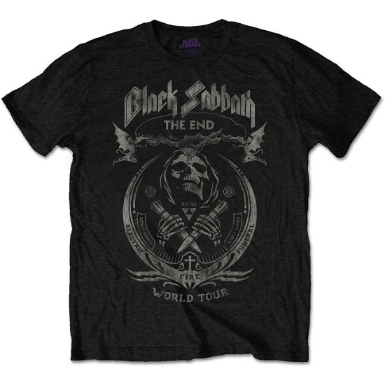 Cover for Black Sabbath · Black Sabbath Unisex T-Shirt: The End Mushroom Cloud (XXX- Large) (T-shirt) [size XXXL] [Black - Unisex edition]
