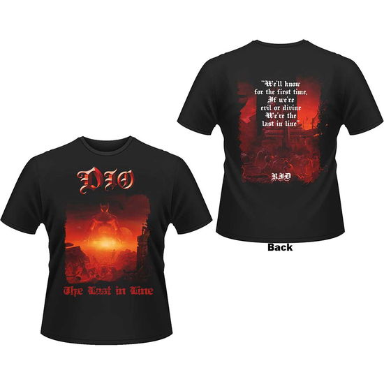 Dio Unisex T-Shirt: Last In Line (Back Print) - Dio - Produtos -  - 5056737241136 - 