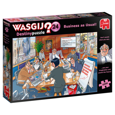 Cover for Wasgij Destiny 24 · Business As Usual! (1000 Stukjes) (Jigsaw Puzzle)