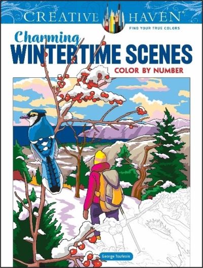 Creative Haven Charming Wintertime Scenes Color by Number - Creative Haven - George Toufexis - Books - Dover Publications Inc. - 9780486851136 - October 27, 2023