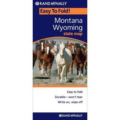 Cover for Rand Mcnally · Rand Mcnally Easy to Fold: Montana, Wyoming (Laminated) (Rand Mcnally Easyfinder) (Landkarten) [Map edition] (2015)