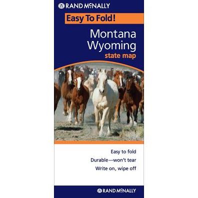 Cover for Rand Mcnally · Rand Mcnally Easy to Fold: Montana, Wyoming (Laminated) (Rand Mcnally Easyfinder) (Map) [Map edition] (2015)