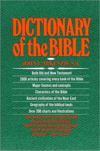 Cover for Mckenzie · Dictionary of the Bible (Paperback Book) [Reprint edition] (1995)