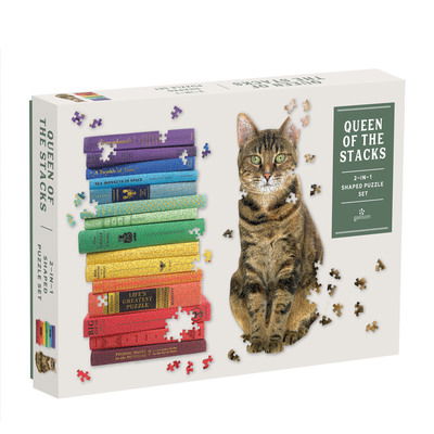 Queen of the Stacks 2-in-1 Puzzle Set - Galison - Brädspel - Galison - 9780735360136 - 16 juli 2019