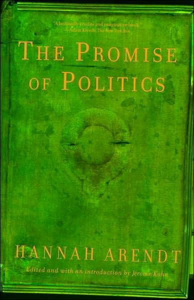 Cover for Hannah Arendt · The Promise of Politics (Paperback Book) (2007)