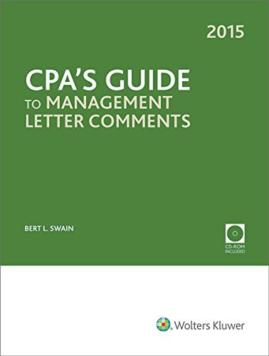 Cover for Cpa Bert L. Swain · Cpa's Guide to Management Letter Comments, with Cdrom (2015) (Taschenbuch) [Pap / Cdr edition] (2014)