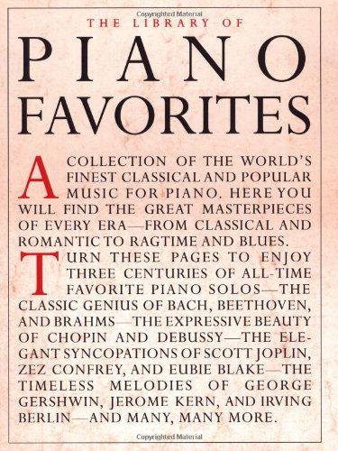 The Library of Piano Favorites - Amy Appleby - Books - Music Sales America - 9780825616136 - April 1, 1997