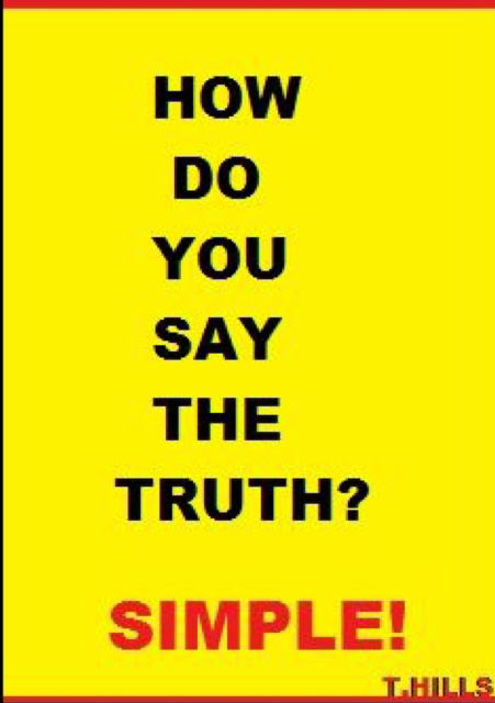 Cover for T Hills · How Do You Say the Truth? Simple (Paperback Book) (2016)