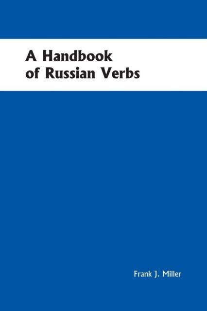 Cover for Frank Miller · Handbook of Russian Verbs (Taschenbuch) (2005)