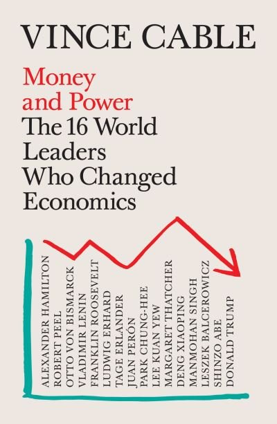 Cover for Vince Cable · Money and Power: The 16 World Leaders Who Changed Economics (Paperback Book) [Main edition] (2022)