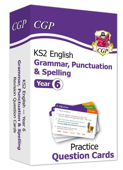 Cover for CGP Books · KS2 English Year 6 Practice Question Cards: Grammar, Punctuation &amp; Spelling - CGP Year 6 English (Hardcover bog) (2020)