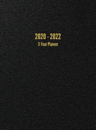 Cover for I S Anderson · 2020 - 2022 3-Year Planner: 36-Month Calendar (Black) (Hardcover Book) (2019)