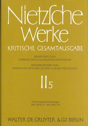 Nietzsche Werke: Kristische Gesamtaugabe - Friedrich Wilhelm Nietzsche - Books - Walter De Gruyter Inc - 9783110139136 - October 9, 1995