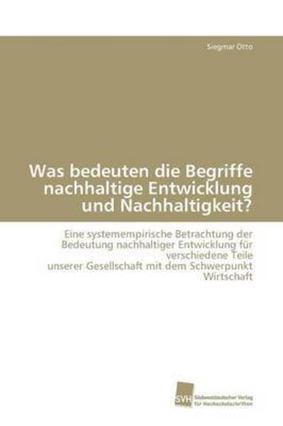Cover for Otto · Was bedeuten die Begriffe nachhalt (Bog) (2010)