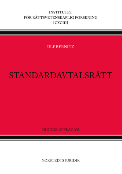 Cover for Ulf Bernitz · Standardavtalsrätt (Bok) (2018)