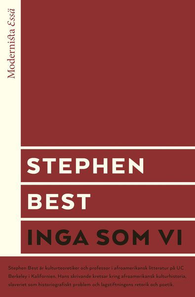 Cover for Viola Bao · Modernista Essä: Inga som vi (Book) (2021)