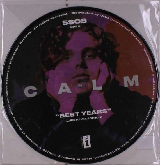 Cover for 5 Seconds of Summer · Calm (Luke Remix Track Picture Disc) (LP) (2021)