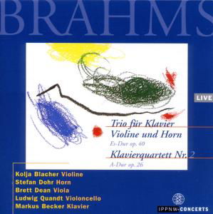 Horntrio op.40 - Johannes Brahms (1833-1897) - Musique - IPPNW-CONCERTOS - 4260221572137 - 16 août 2010