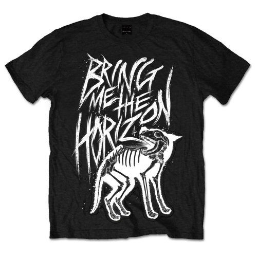 Bring Me The Horizon Unisex T-Shirt: Wolf Bones - Bring Me The Horizon - Fanituote - ROFF - 5055295376137 - keskiviikko 7. tammikuuta 2015