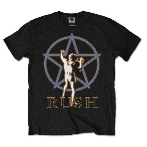 Rush Unisex T-Shirt: Starman Glow - Rush - Marchandise - ROFF - 5055295392137 - 19 janvier 2015