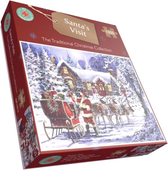 Cover for Santa's Visit 1000 Piece Jigsaw Puzzle (MERCH) (2024)