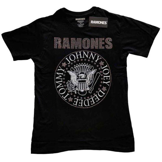 Ramones Kids T-Shirt: Presidential Seal (Embellished) (3-4 Years) - Ramones - Mercancía -  - 5056561078137 - 