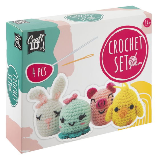 Cover for Craft Id · Craft Id - Crochet Kit Animals - 4 Pcs (cr1721/ge) (Toys)