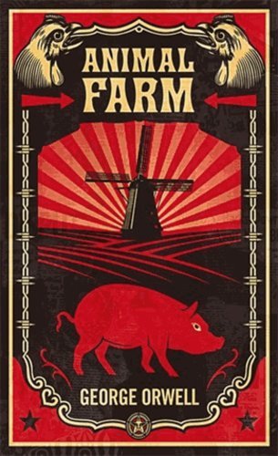 Cover for George Orwell · Animal Farm: The dystopian classic reimagined with cover art by Shepard Fairey - Penguin Essentials (Paperback Bog) (2008)