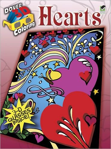 Cover for Foldvary-Anderson Foldvary-Anderson · 3-D Coloring Book - Hearts - Dover 3-D Coloring Book (Paperback Bog) (2012)