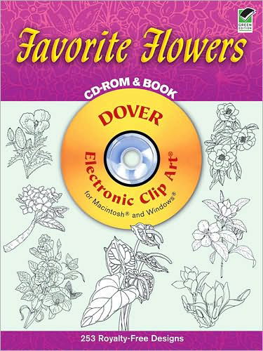 Favorite Flowers CD-ROM and Book - Dover Electronic Clip Art - Dover Dover - Audiobook - Dover Publications Inc. - 9780486995137 - 22 lutego 2002