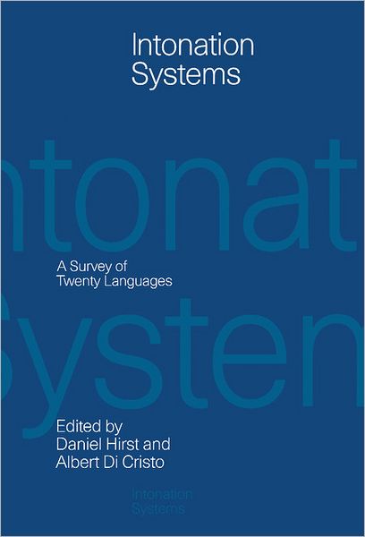 Cover for Daniel Hirst · Intonation Systems: A Survey of Twenty Languages (Hardcover Book) (1998)