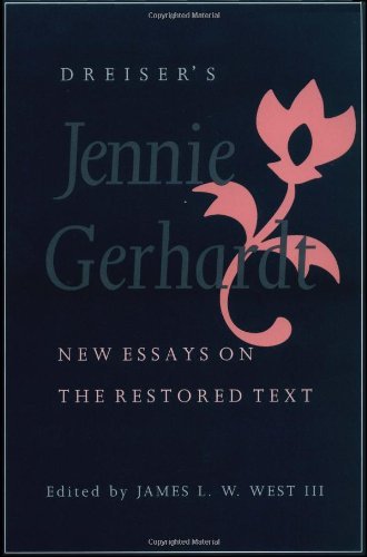 Cover for James L. W. West III · Dreiser's &quot;Jennie Gerhardt&quot;: New Essays on the Restored Text (Taschenbuch) (1995)