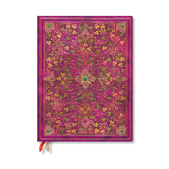 Paperblanks · Diamond Jubilee (Sangorski & Sutcliffe) Ultra 12-month Horizontal Hardback Dayplanner 2025 (Elastic Band Closure) - Sangorski & Sutcliffe (Hardcover Book) (2024)