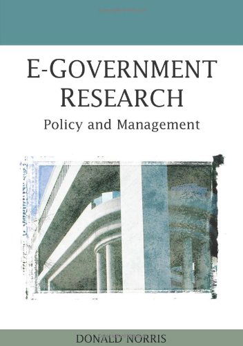 Cover for Donald Norris · E-government Research: Policy and Management (Hardcover Book) (2007)