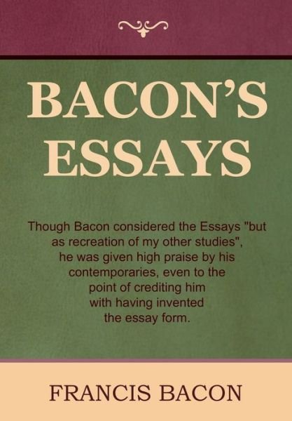 Cover for Francis Bacon · Bacon's Essays (Hardcover Book) (2020)